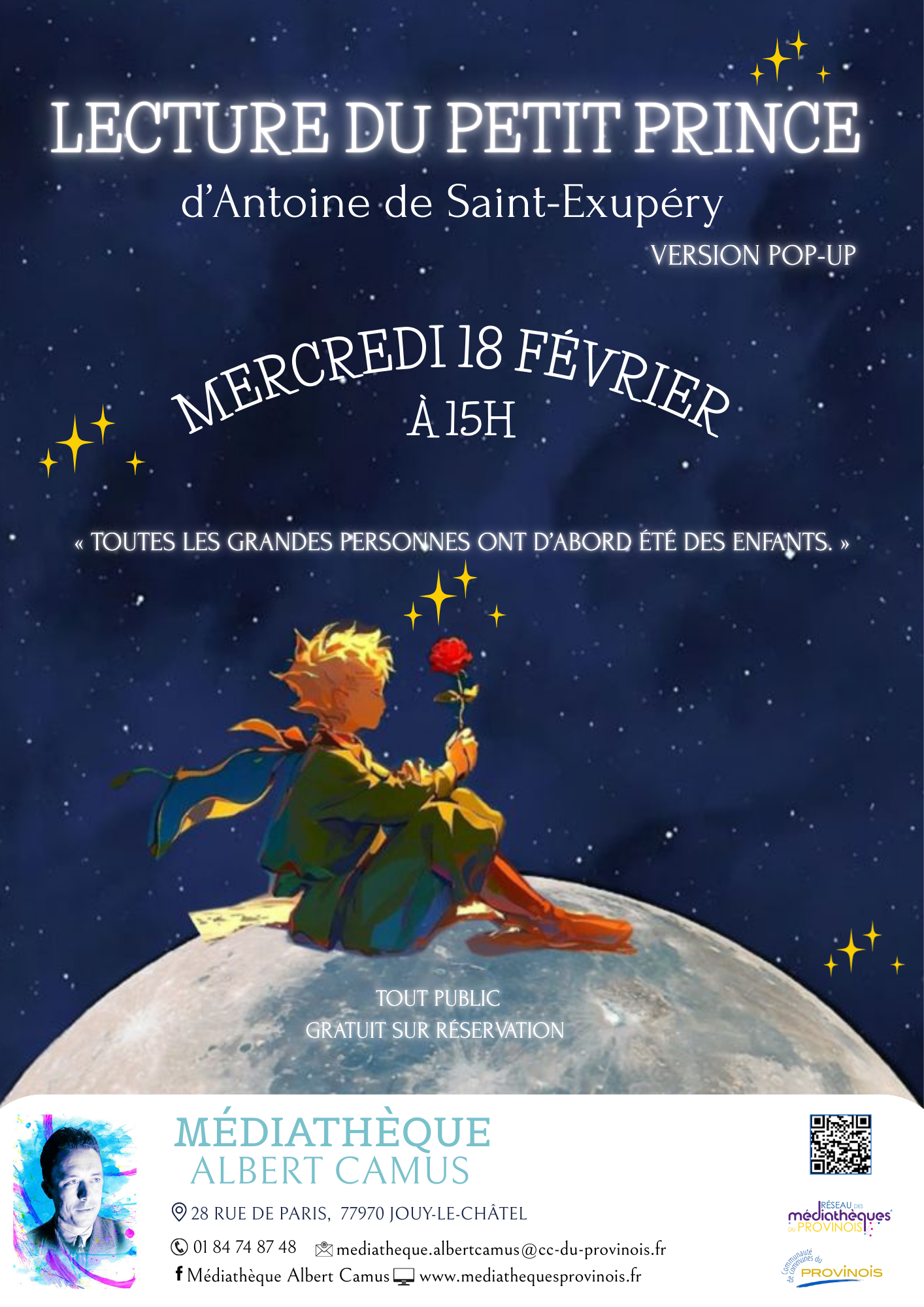 affiche le petit prince lecture